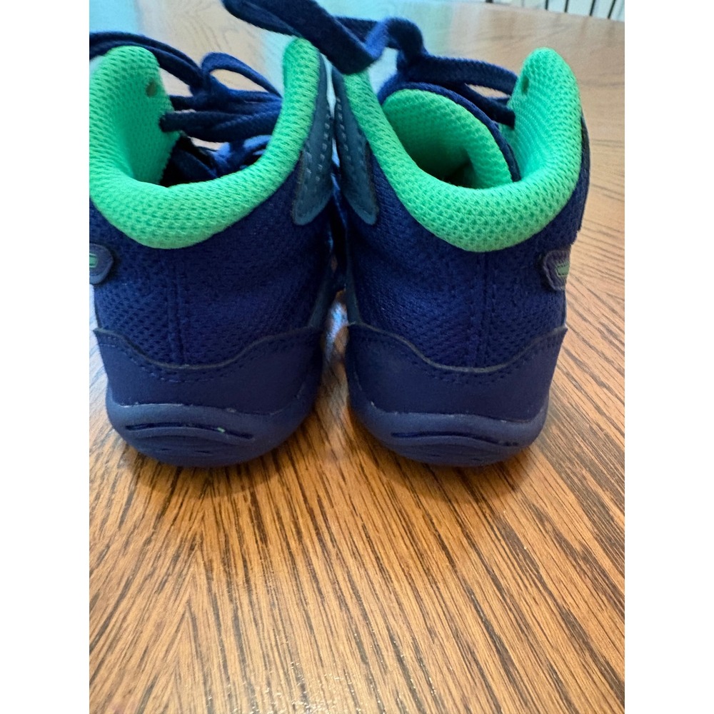 Asics Matflex 6 Kids Wrestling Shoes Blue Green High Top Sneakers K11 - Picture 5 of 8